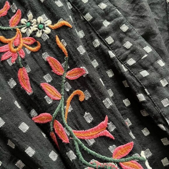 Intropia Jacquard Midi Dress with Floral Embroidery - Picture 6 of 7